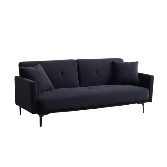 Charlotte Navy Velvet Sofa Bed