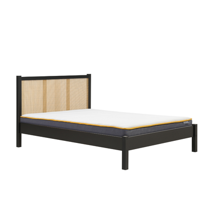 Marchesi Rattan Bed Frame Black
