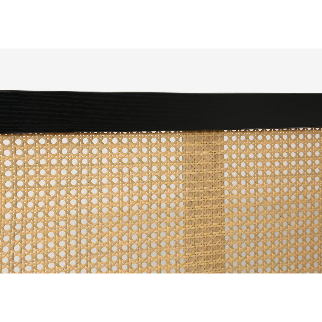 Marchesi Rattan Bed Frame Black