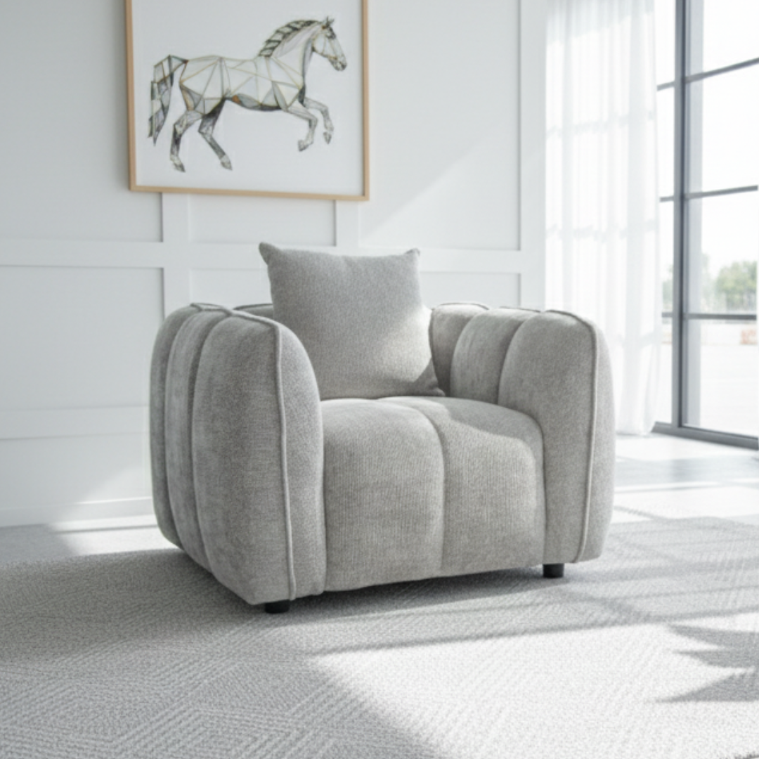 Riso Grey Armchair