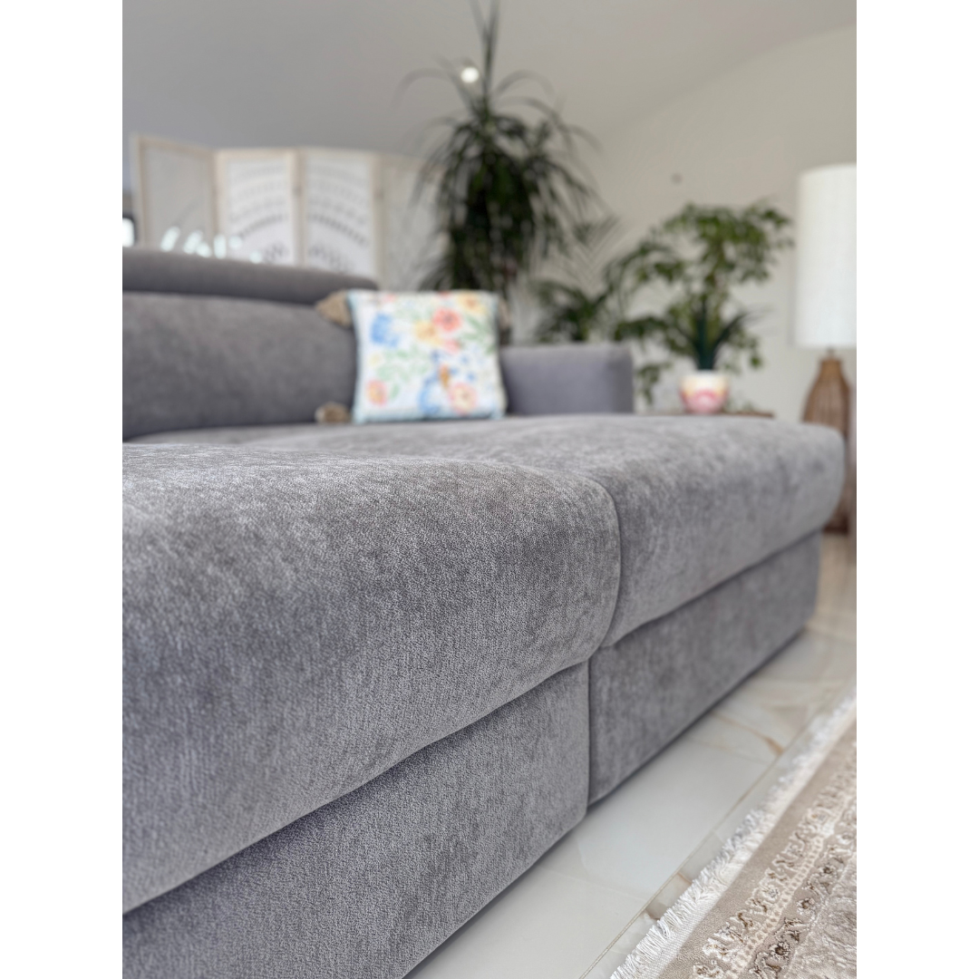 Clifton Grey Electric Recliner Fabric Sofa Bed