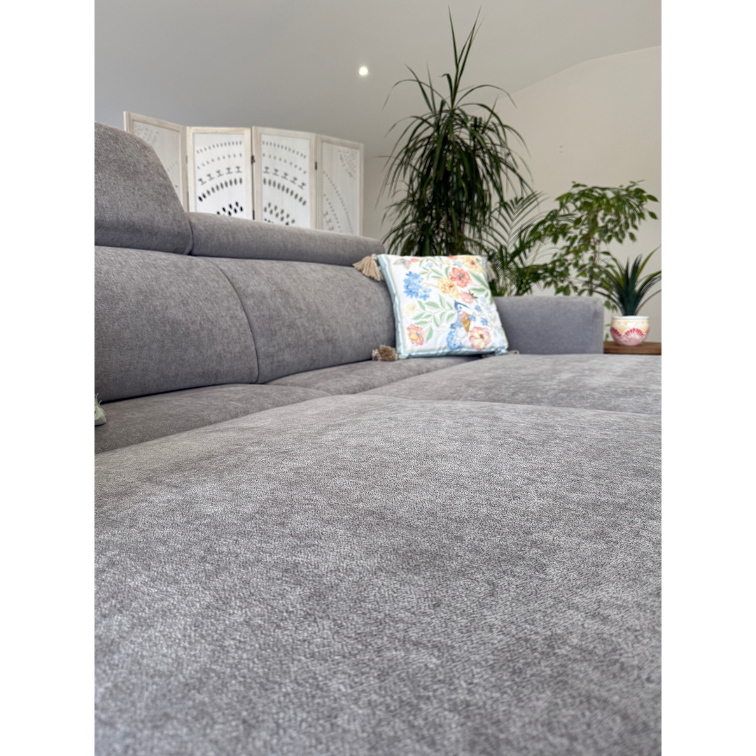 Clifton Grey Electric Recliner Fabric Sofa Bed