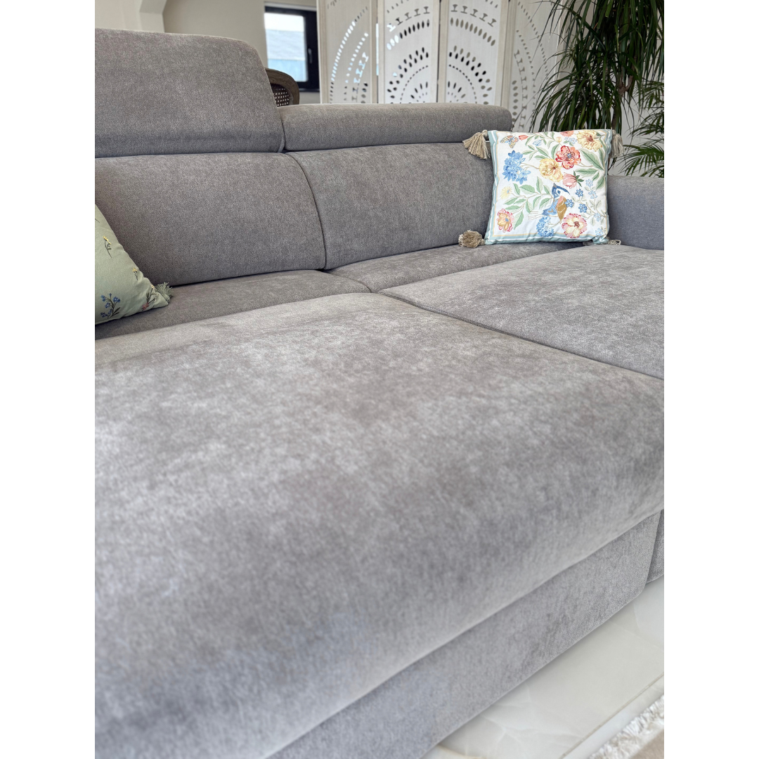 Clifton Grey Electric Recliner Fabric Sofa Bed