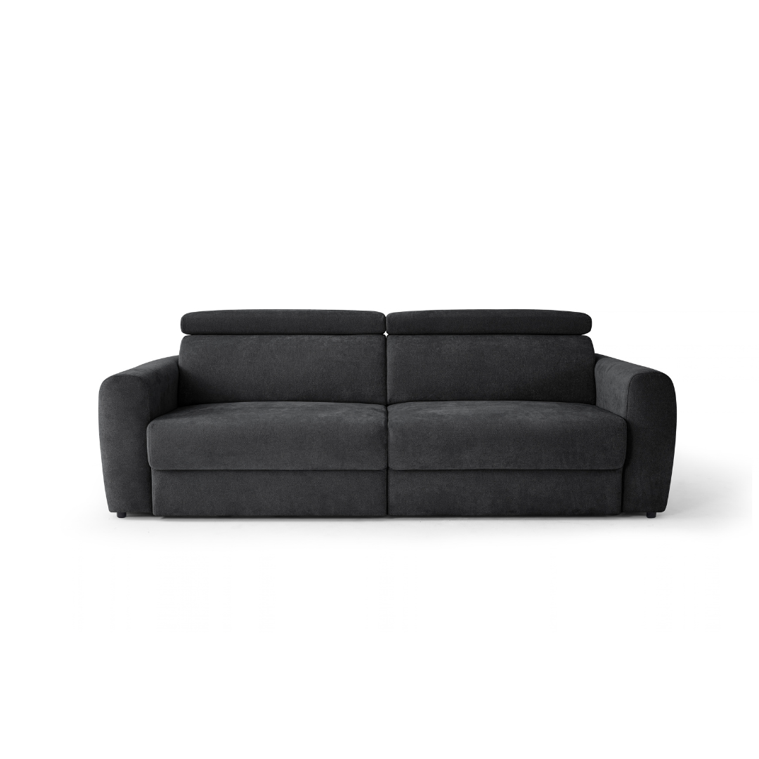 Clifton Black Electric Recliner Fabric Sofa Bed