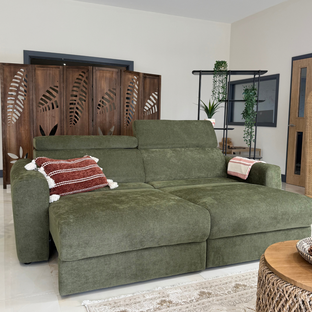 Clifton Green Electric Recliner Fabric Sofa Bed