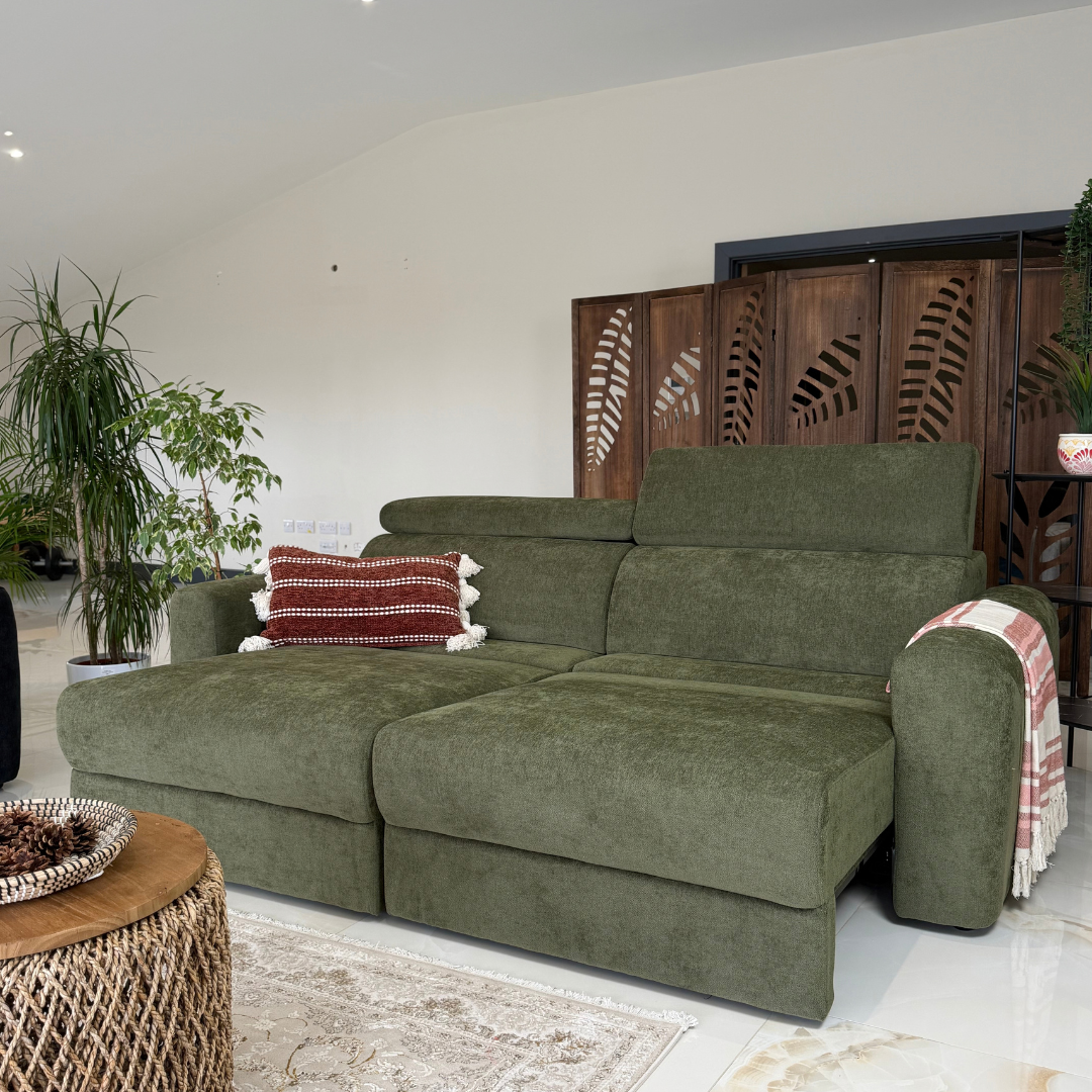 Clifton Green Electric Recliner Fabric Sofa Bed