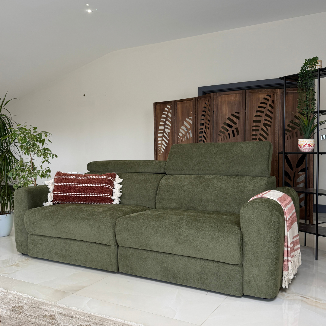 Clifton Green Electric Recliner Fabric Sofa Bed