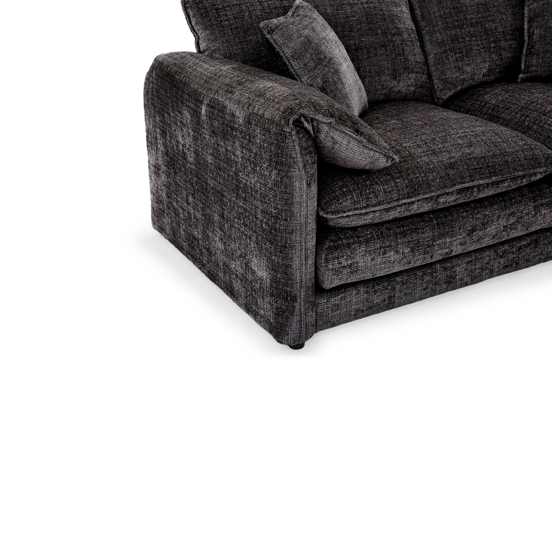 Somerville Black Corner Sofa