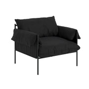 Abel Black Accent Chair