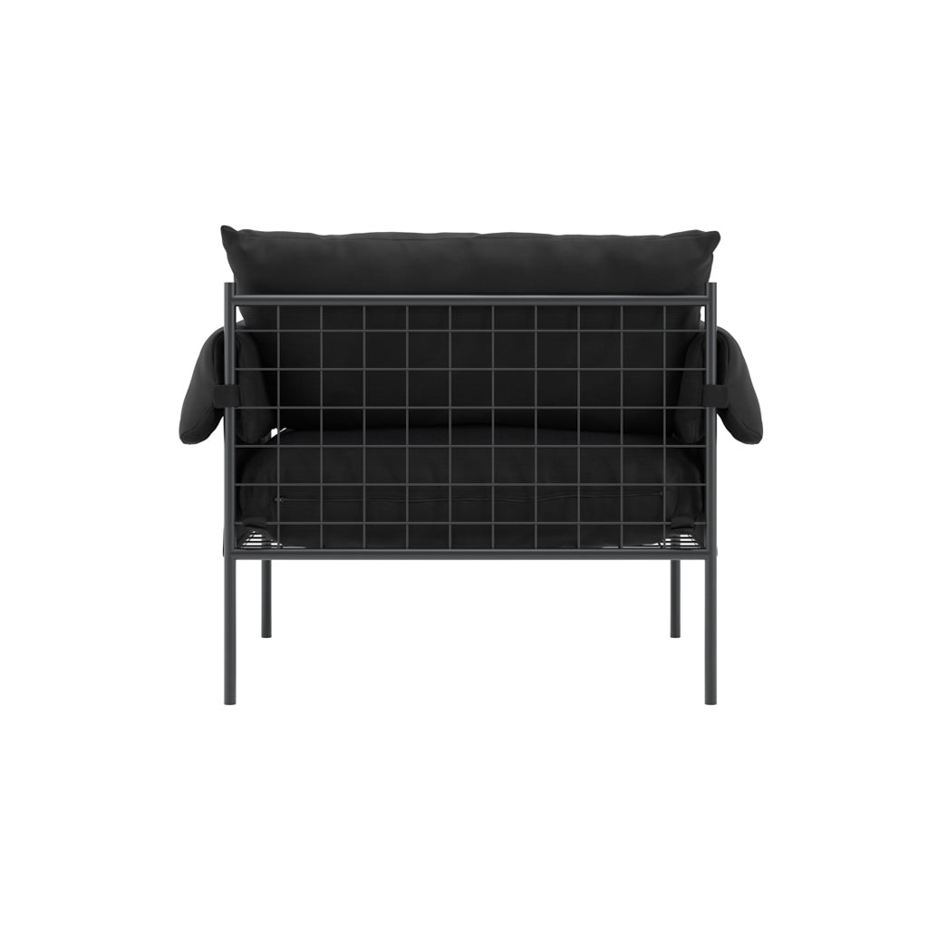 Abel Black Accent Chair