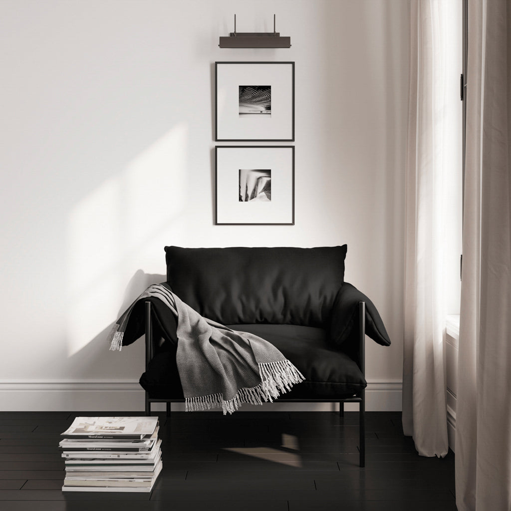 Abel Black Accent Chair