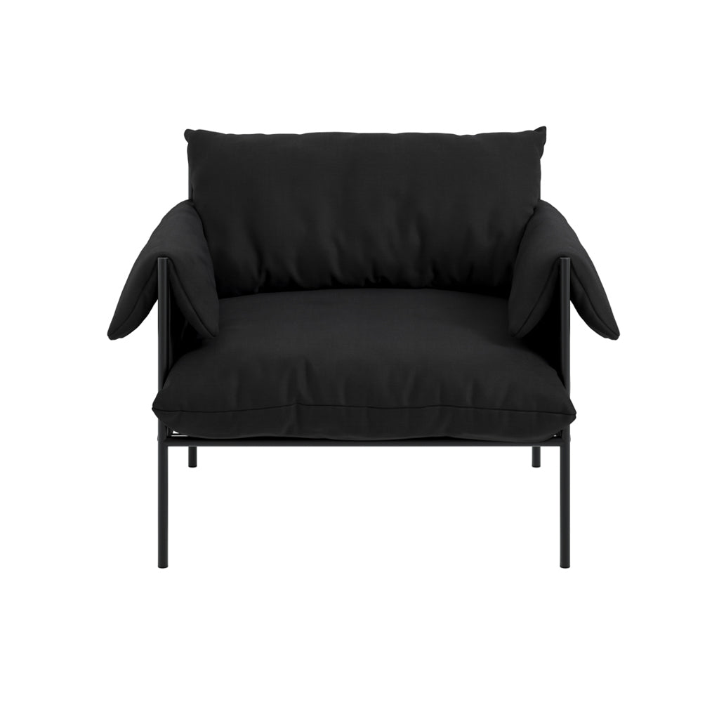 Abel Black Accent Chair