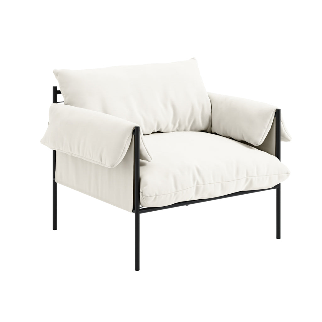 Abel White Accent Chair