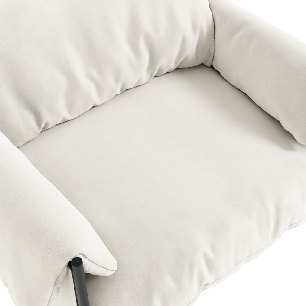 Abel White Accent Chair
