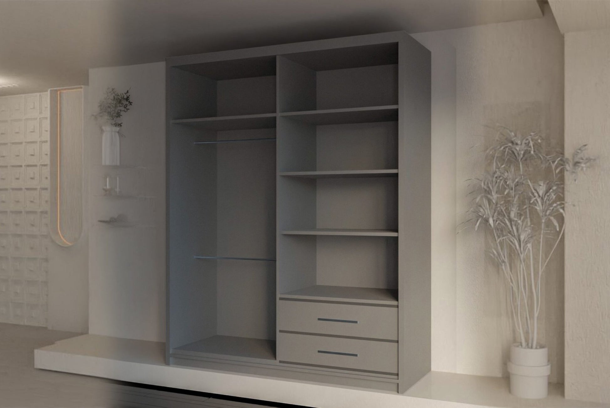 Alexia Sliding Mirrored Wardrobe - Furniturezone