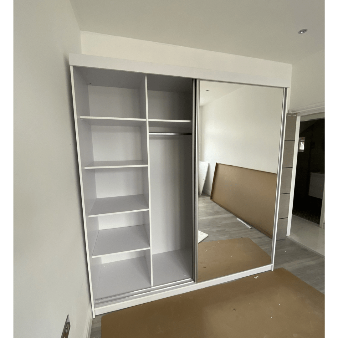 Alexia Sliding Mirrored Wardrobe - Furniturezone