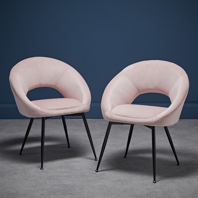 Anisha Pink Dining Chair (Pack of 2) - Furniturezone