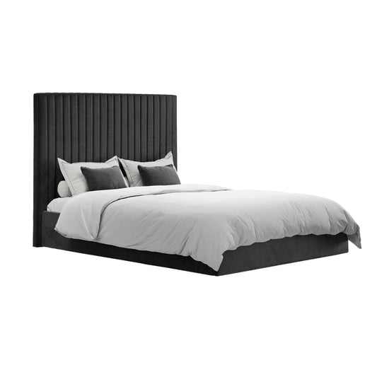 Antigua Tall Ottoman Storage Black Bed Frame - Furniturezone