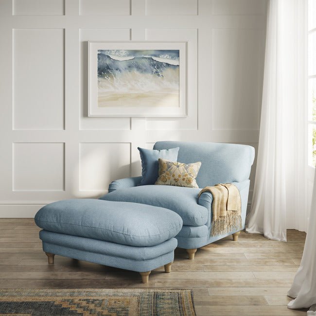 Arletta Armchair Duck Egg Blue - Furniturezone