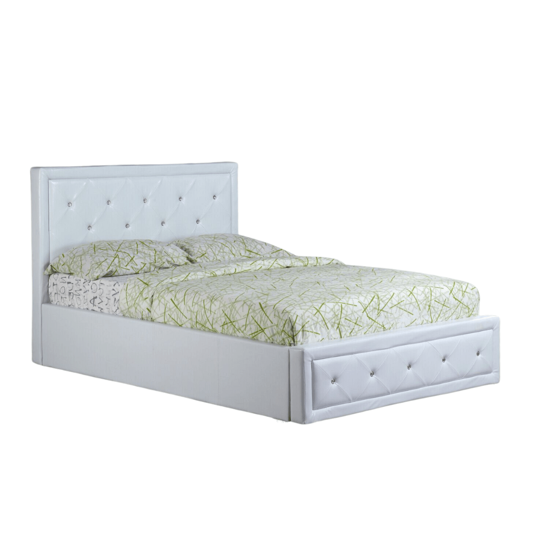 Asma Double Faux Leather Ottoman Bed Frame - Furniturezone