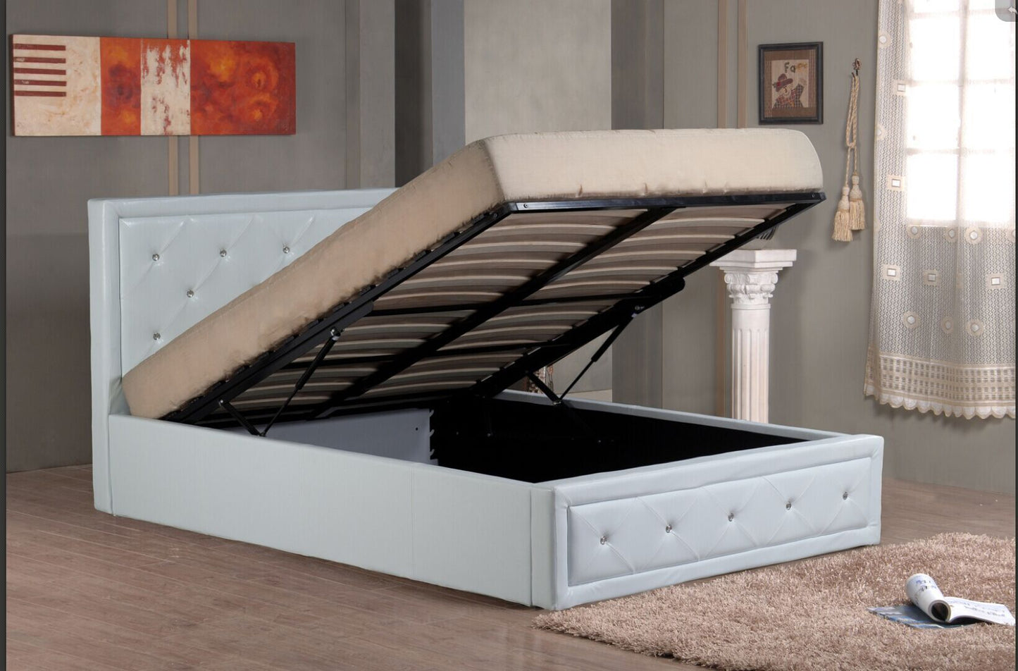 Asma Double Ottoman Bed Frame - Furniturezone