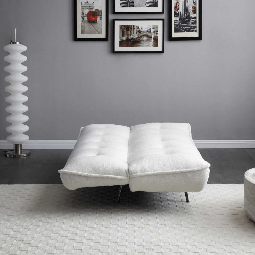 Avsar Cream Sofa Bed - Furniturezone