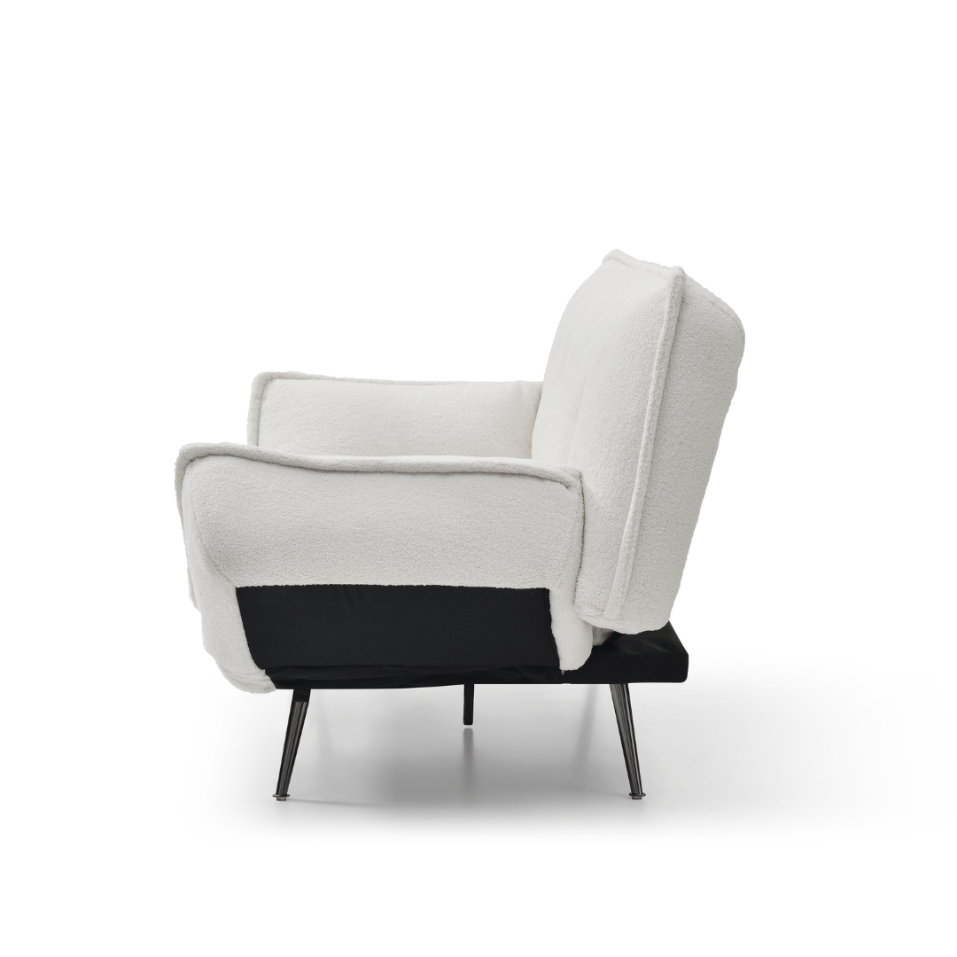 Avsar Cream Sofa Bed - Furniturezone