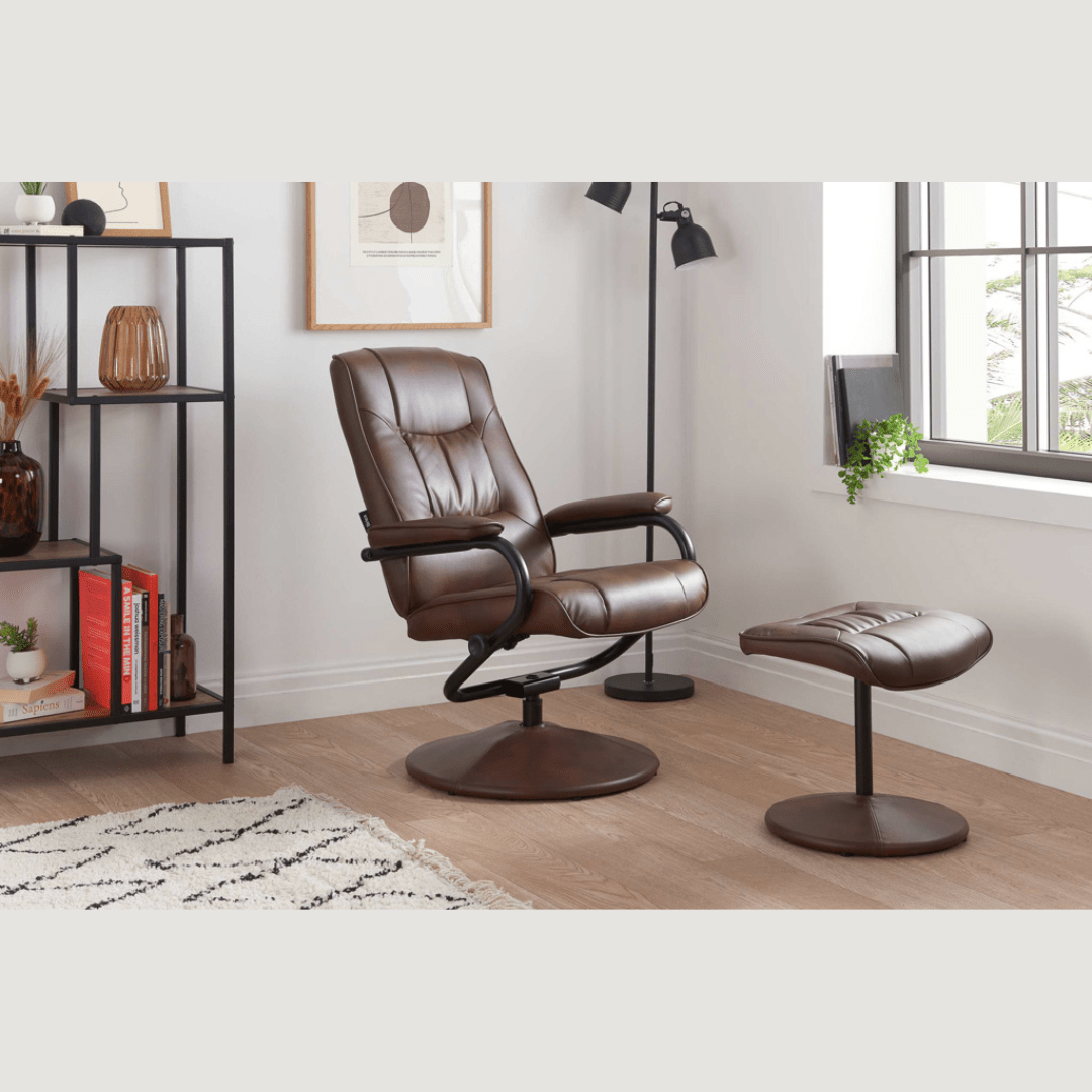 Bari Swivel Chair - Tan - Furniturezone