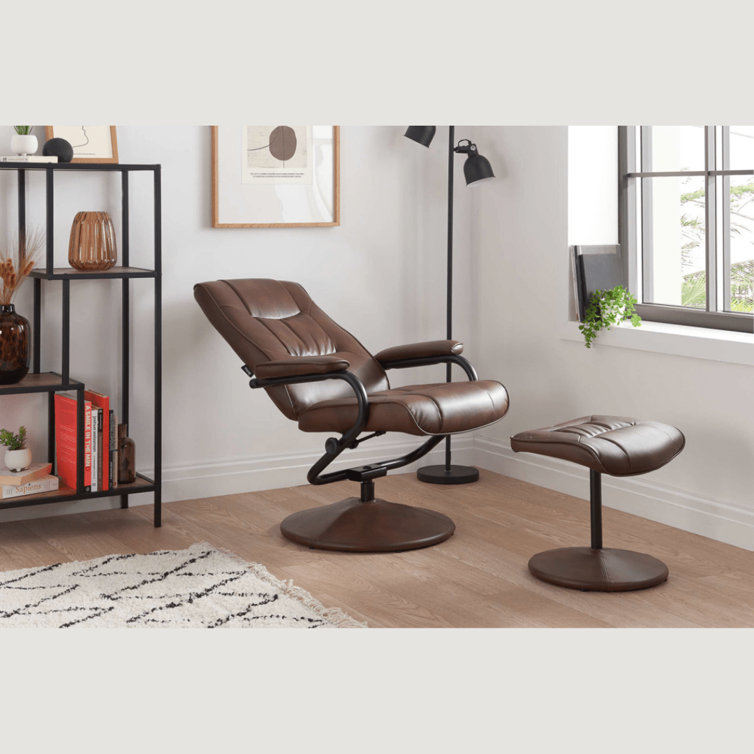Bari Swivel Chair - Tan - Furniturezone