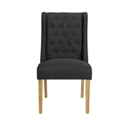 Bella Charcoal Dining Chair (Pack of 2) - Furniturezone