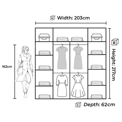 Blanca Sliding Wardrobe - Furniturezone