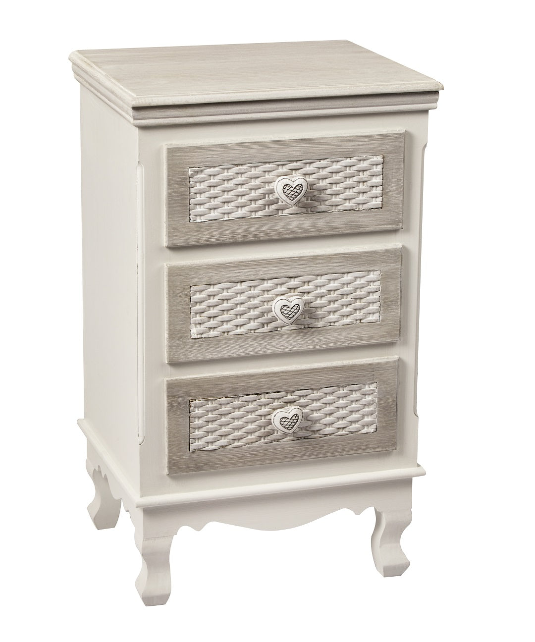 Britney Three Drawer Bedside - Furniturezone