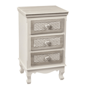 Britney Three Drawer Bedside - Furniturezone