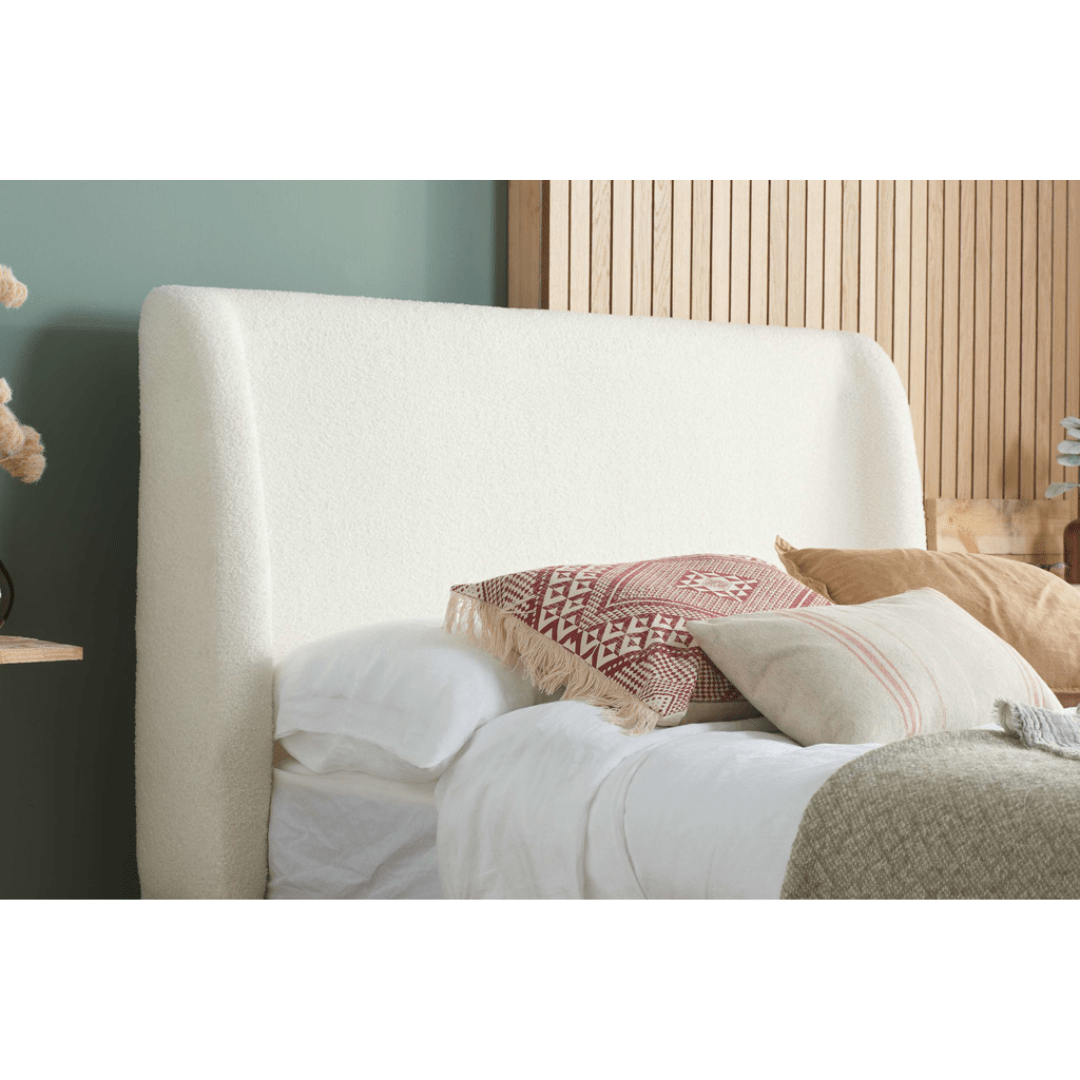 Calamia Boucle Bed Frame - Furniturezone