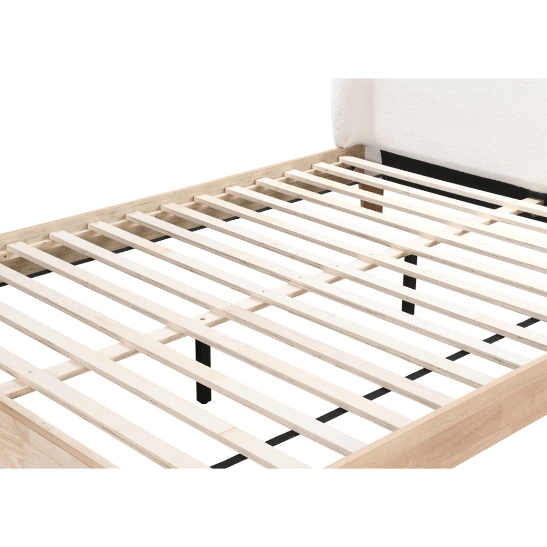 Calamia Boucle Bed Frame - Furniturezone