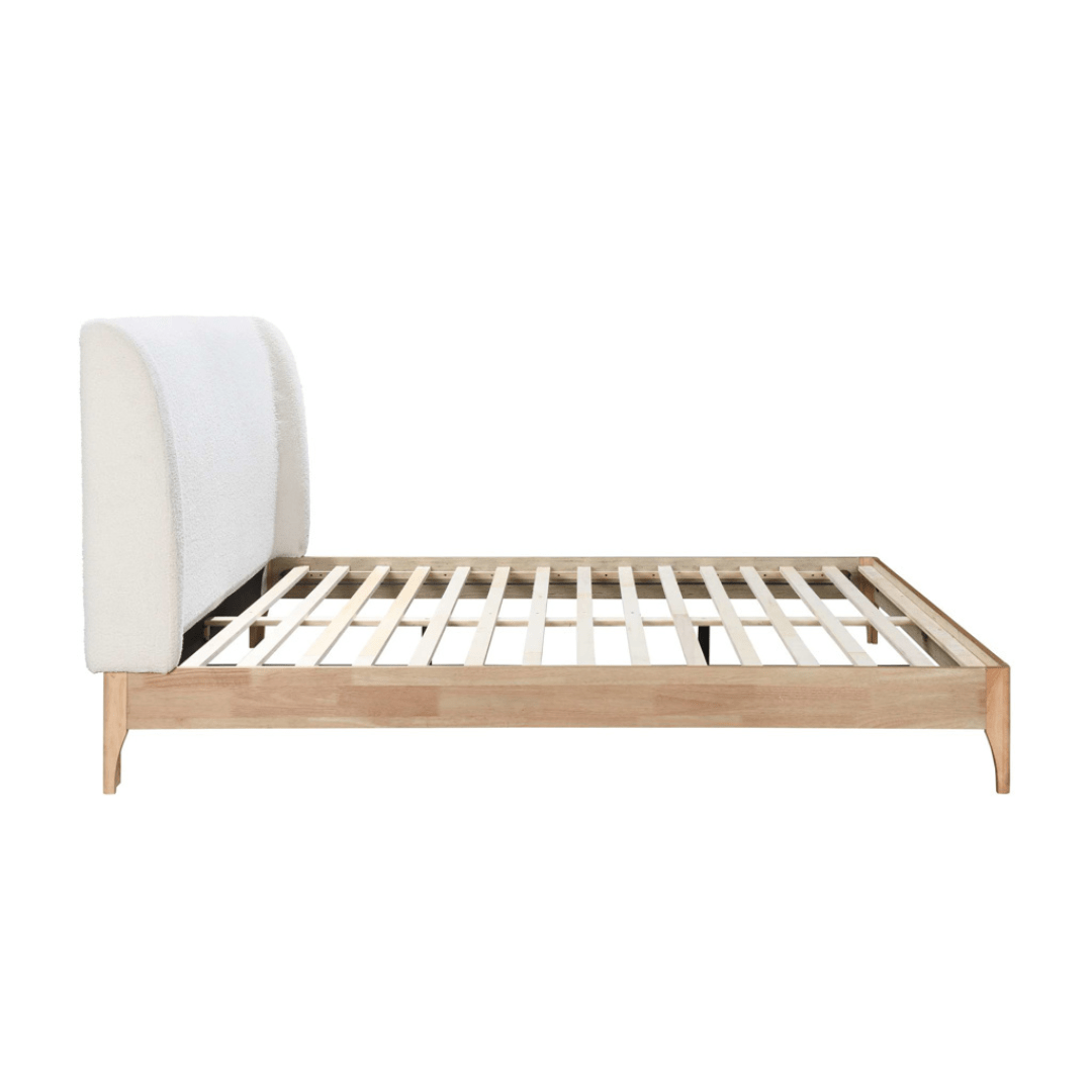 Calamia Boucle Bed Frame - Furniturezone