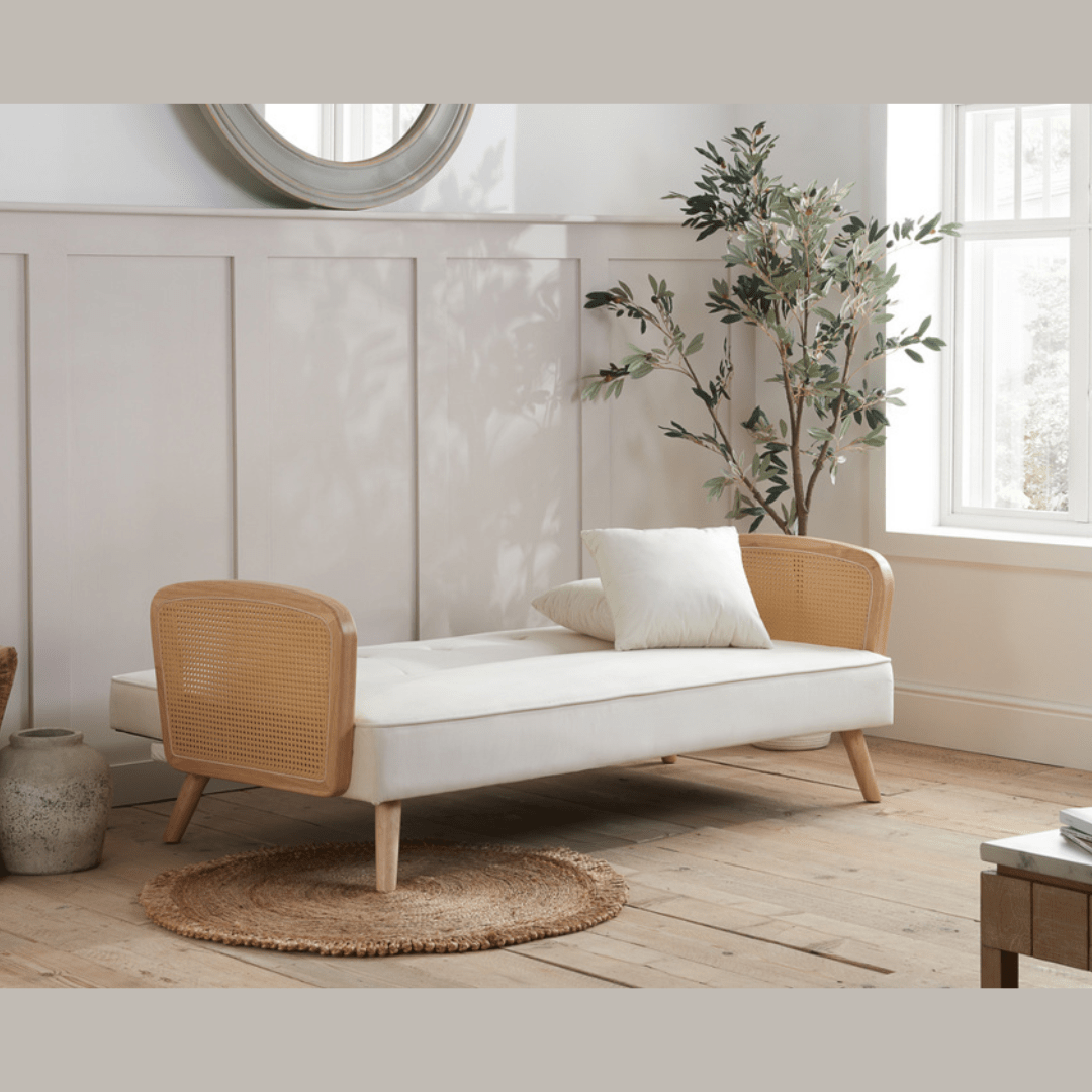 Campano White Sofa Bed - Furniturezone