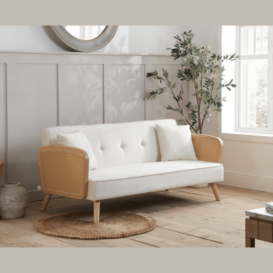 Campano White Sofa Bed - Furniturezone