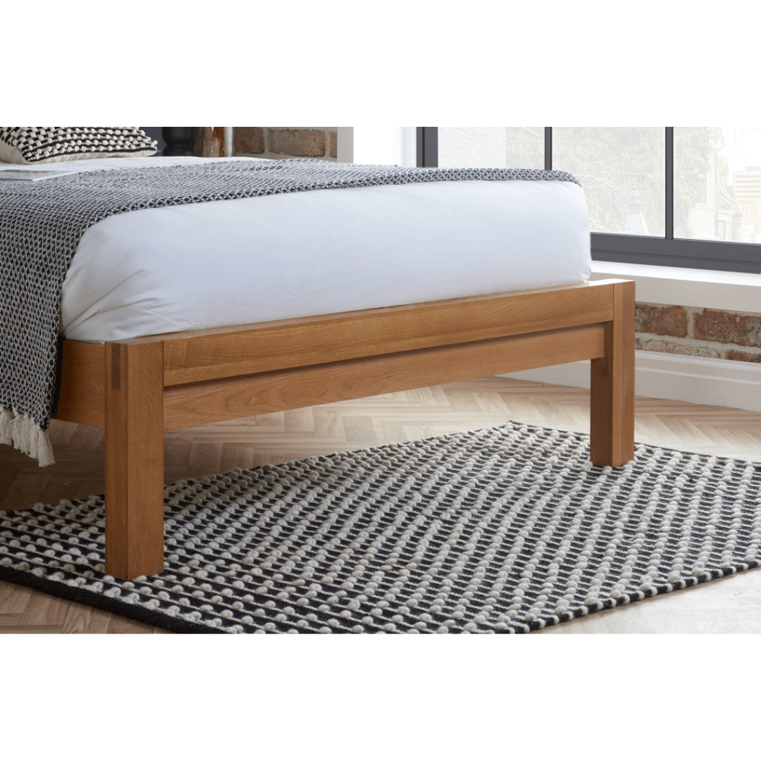 Carlita Solid Oak Bed Frame - Furniturezone