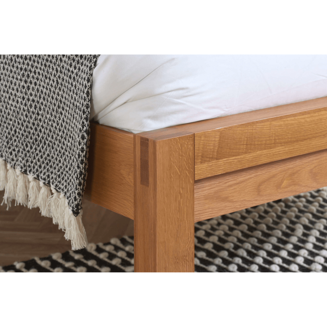 Carlita Solid Oak Bed Frame - Furniturezone