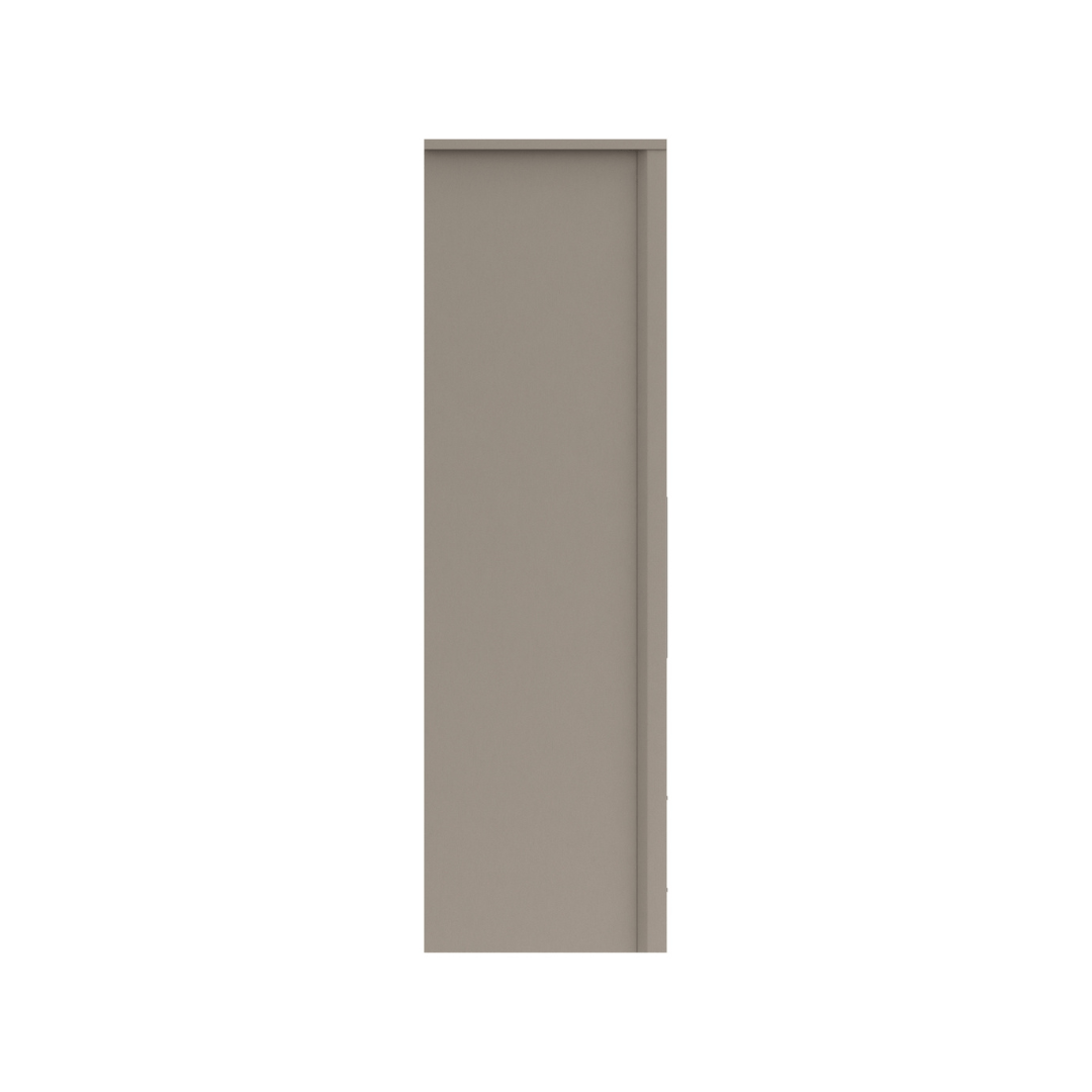 Castro Anthracite Larch Two Door Combi Wardrobe (Assembled) - Furniturezone