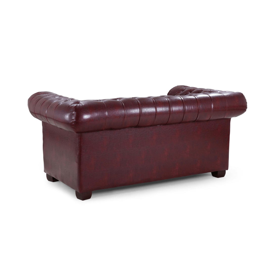 Chesterfield Bonded Leather 2 Seater Sofa - Furniturezone