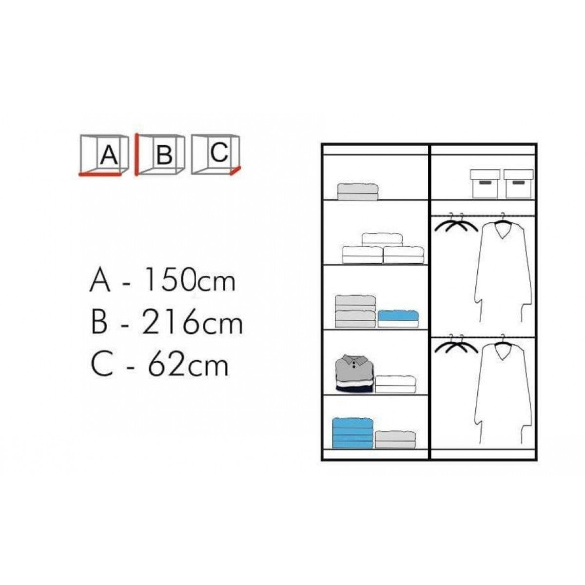 Chicago Sliding Wardrobe - Furniturezone