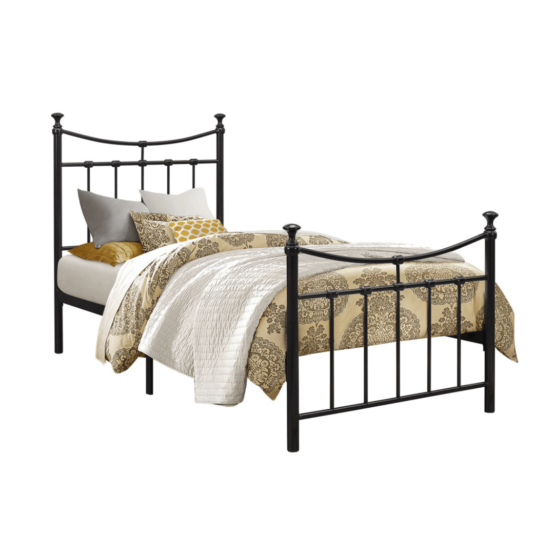 City Black Metal Bed Frame - Furniturezone