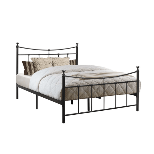 City Black Metal Bed Frame - Furniturezone