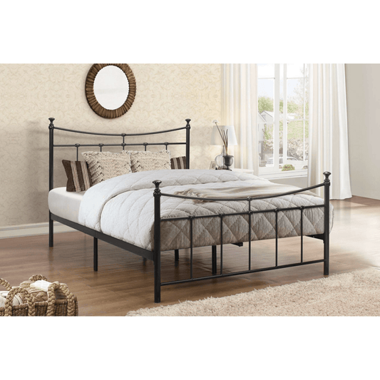 City Black Metal Bed Frame - Furniturezone