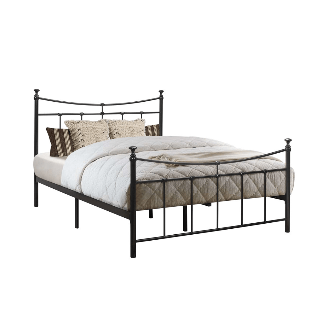 City Black Metal Bed Frame - Furniturezone