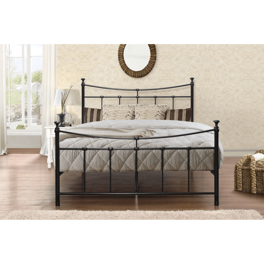 City Black Metal Bed Frame - Furniturezone