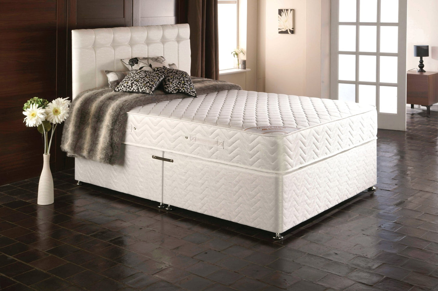 Complete Jasmin Memory Foam Hybrid Divan Bed MEDIUM - FIRM - Furniturezone