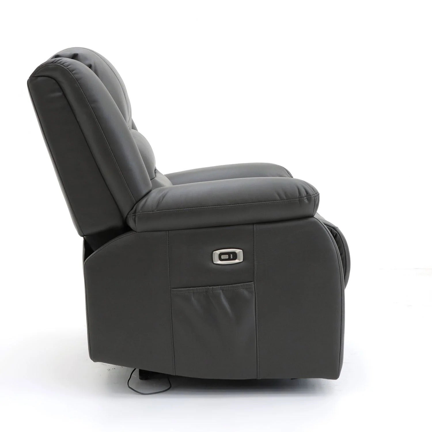 Costa Electric Recliner Sofa Black 2 Seater - Furniturezone